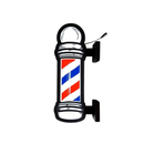 Luminoso em LED - Barber Shop - Barbearia - Poste - Dupla Face -  Luminária de Parede- 43x20cm - Fonte Bivolt