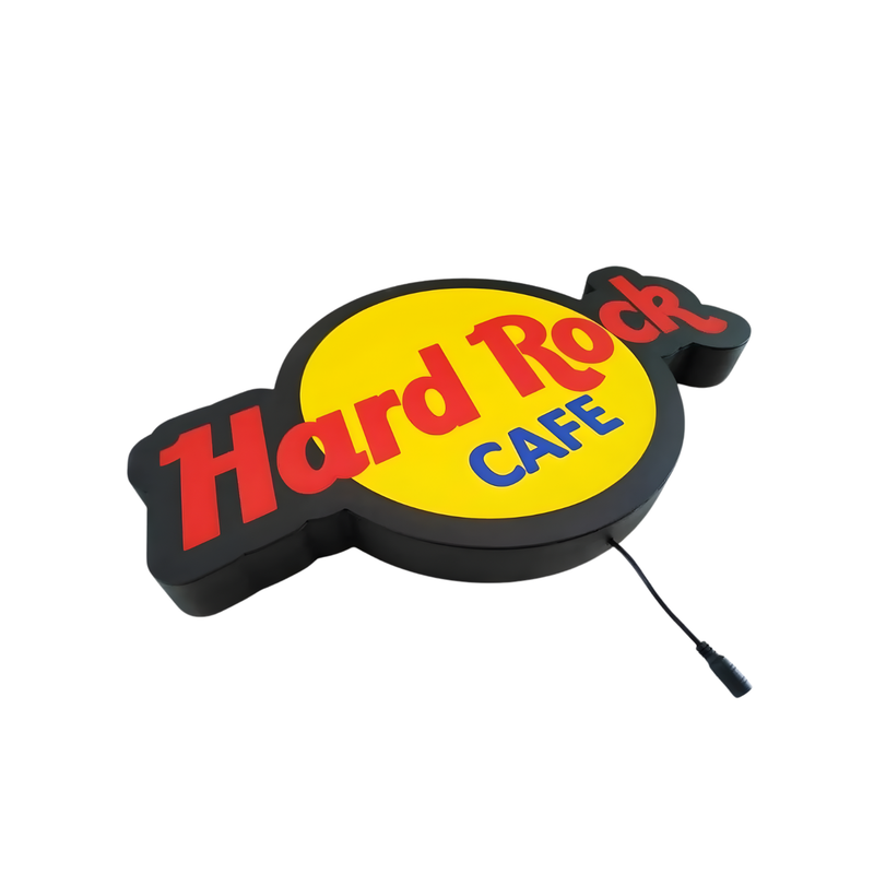Luminoso em LED - Hard Rock Café - Luminária de Parede - Display Bar - 50x30m - Fonte Bivolt