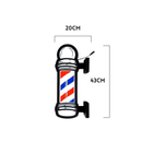 Luminoso em LED - Barber Shop - Barbearia - Poste - Dupla Face -  Luminária de Parede- 43x20cm - Fonte Bivolt