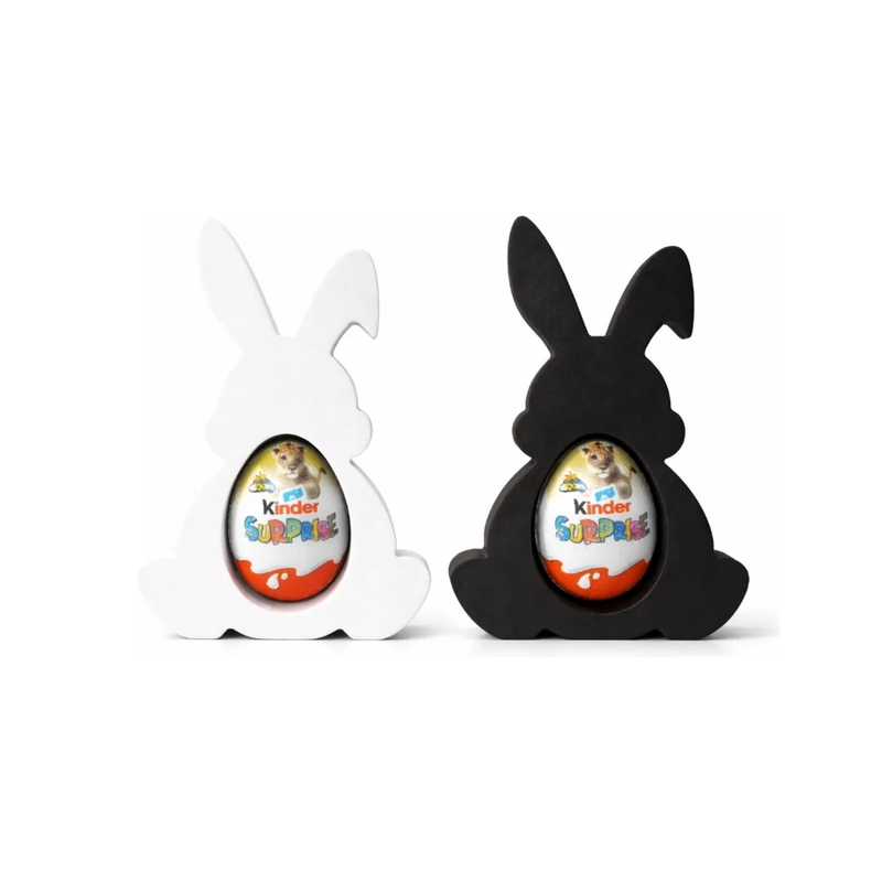 Suporte para Kinder Ovo - Coelho da Páscoa - Decoração Criativa - 10x6cm