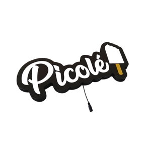 Luminoso em LED - Picolé - Letreiro - Luminária de Parede - 50x20cm - Fonte Bivolt