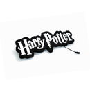 Luminoso em LED - Harry Potter Logo - Luminária de Parede - Hogwarts - Decoração Gamer/Geek - 55x18cm - Fonte Bivolt