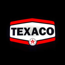 Luminoso em LED - Texaco - Luminária de Parede - Garagem - Vintage - Display Bar - 50x23cm - Fonte Bivolt