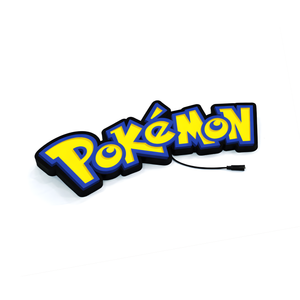 Luminoso em LED - Pokémon - Luminária de Parede - Decoração Gamer/Geek - 45x16cm - Fonte Bivolt