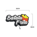 Luminoso em LED - Batata Frito - Letreiro - Luminária de Parede - 55x30cm - Fonte Bivolt