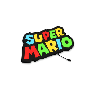 Luminoso em LED - Super Mario Bros - Luminária de Parede - Decoração Gamer/Geek - 45x23cm - Fonte Bivolt
