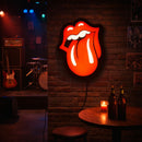 Luminoso em LED - The Rolling Stones - Luminária de Parede - 50x35cm - Fonte Bivolt